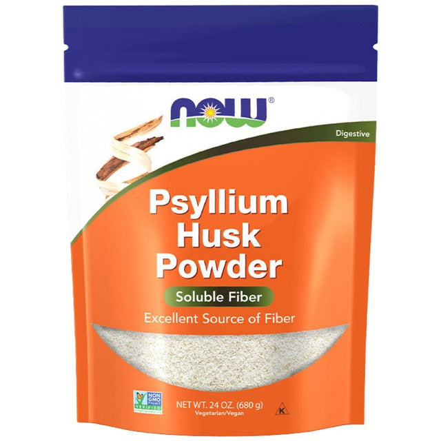 Psyllium Husk Powder / Organic - 680 грама  NOW Foods - Nutra Best Bulgaria