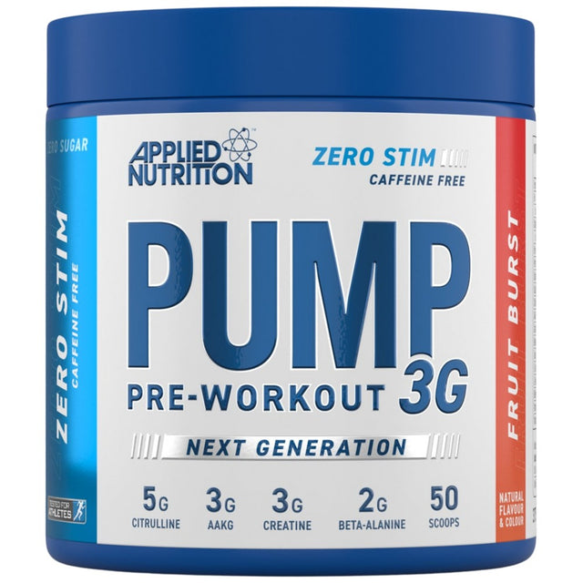 Pump 3G Stim-Free | Next Generation Pre-Workout - 375 грама  Applied Nutrition - Nutra Best Bulgaria