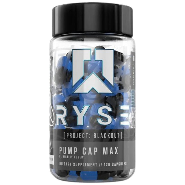 Pump Cap Max | Project Blackout - 120 капсули  RYSE - Nutra Best Bulgaria