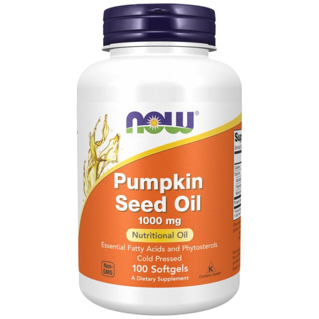 Pumpkin Seed Oil 1000 mg - 100 Гел капсули  NOW Foods - Nutra Best Bulgaria