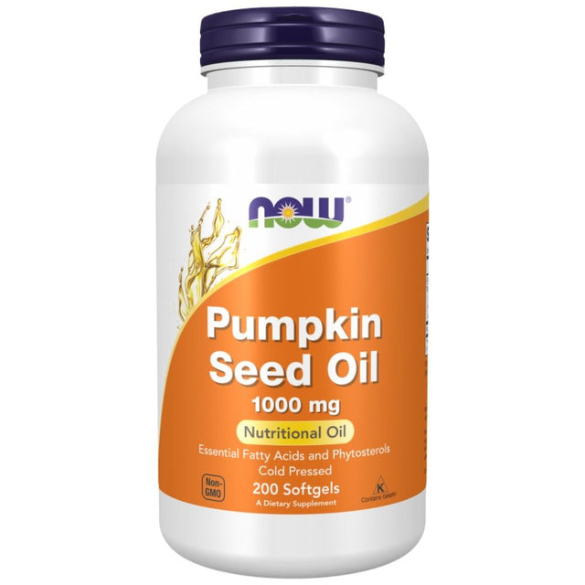 Pumpkin Seed Oil 1000 mg - 200 Гел капсули  NOW Foods - Nutra Best Bulgaria