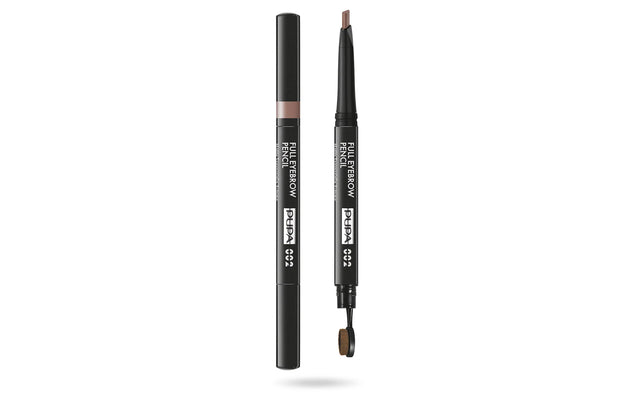 Pupa, Full, Paraben-Free, Definer, Double-Ended, Eyebrow Cream Pencil & Brush 2-In-1, 002, Brown, 0.2 g *Tester  Pupa - Nutra Best Bulgaria