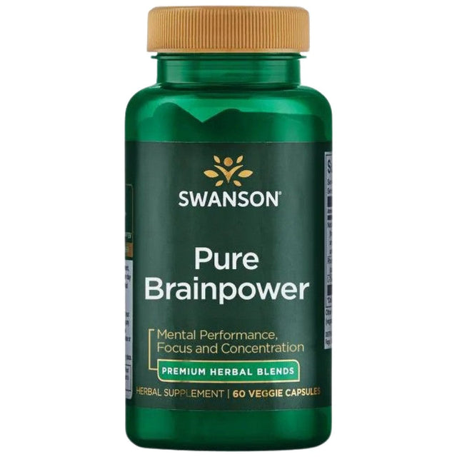 Pure Brainpower | Mental Performance 60 капсули  Swanson - Nutra Best Bulgaria