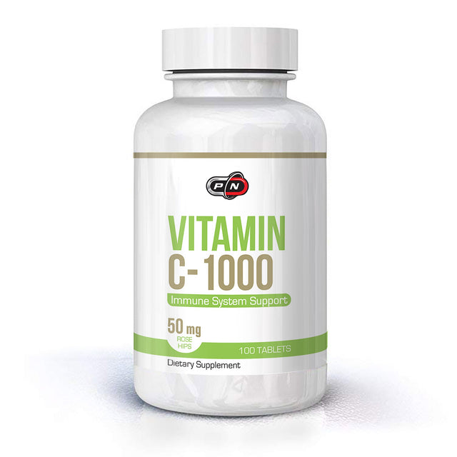 Pure Nutrition Витамин C-1000 + Rose Hips 100 Таблетки  Pure Nutrition - Nutra Best Bulgaria
