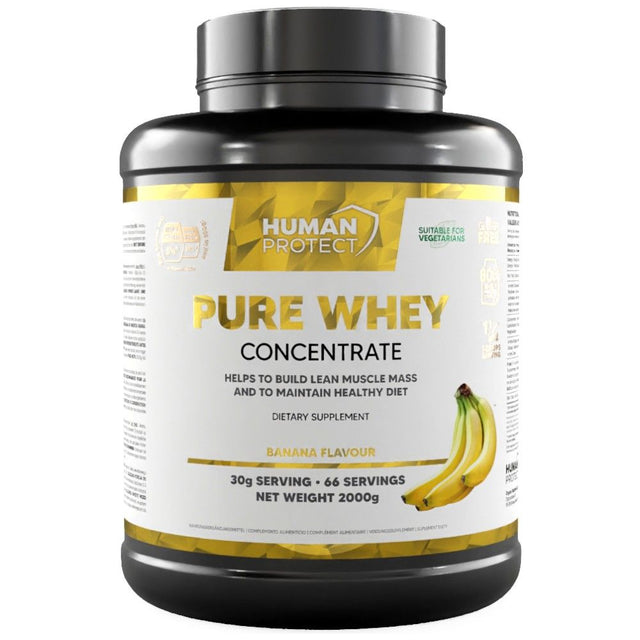 Pure Whey Concentrate - 2000 грама  Human Protect - Nutra Best Bulgaria