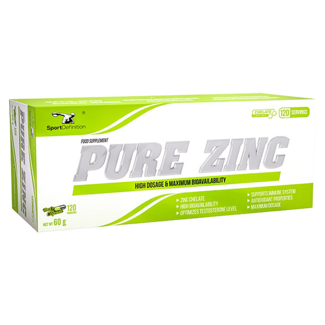 Pure Zinc 120 капсули  Sport Definition - Nutra Best Bulgaria