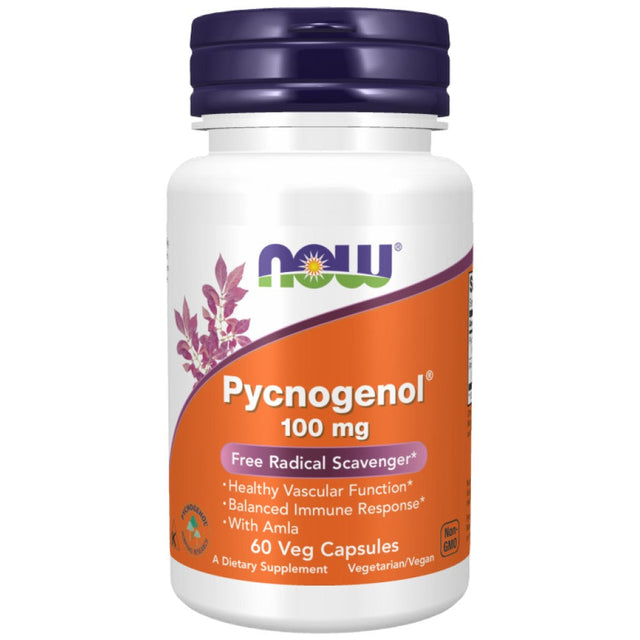 Pycnogenol 100 mg - 60 капсули  NOW Foods - Nutra Best Bulgaria