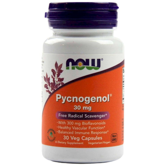 Pycnogenol 30 mg - 30 капсули  NOW Foods - Nutra Best Bulgaria
