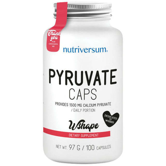 Pyruvate Caps | Calcium Pyruvate 100 капсули  Nutriversum - Nutra Best Bulgaria