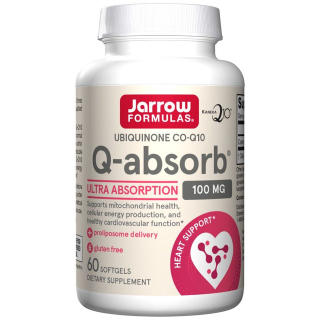 Q-Absorb-Q10 100 mg - 60 Гел капсули  Jarrow Formulas - Nutra Best Bulgaria