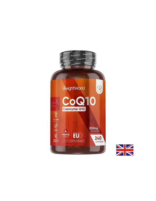 Коензим Q10 – Енергия и подкрепа на сърдечно-съдовата система, 100 mg, 240 капсули  WeightWorld - Nutra Best Bulgaria