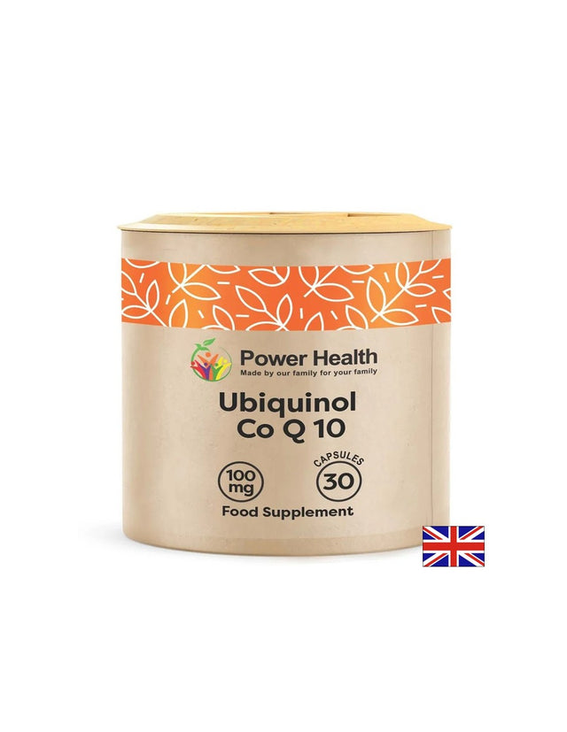 Коензим Q10 (убиквинол) – За клетъчна енергия и сърдечна функция, 100 mg, 30 капсули  Power Health - Nutra Best Bulgaria