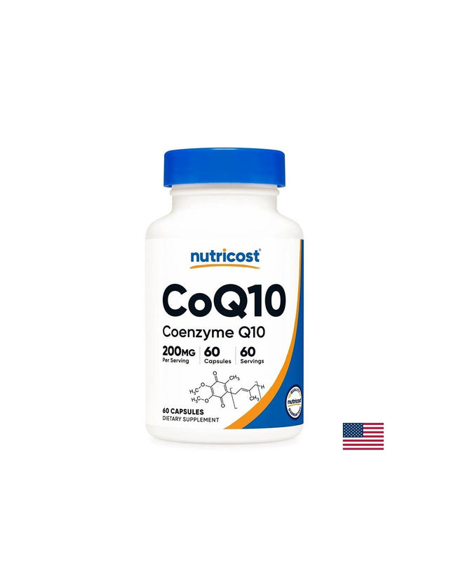 Мощен антиоксидант за здраво сърце - Коензим Q10, 200 mg х 60 капсули  Nutricost - Nutra Best Bulgaria