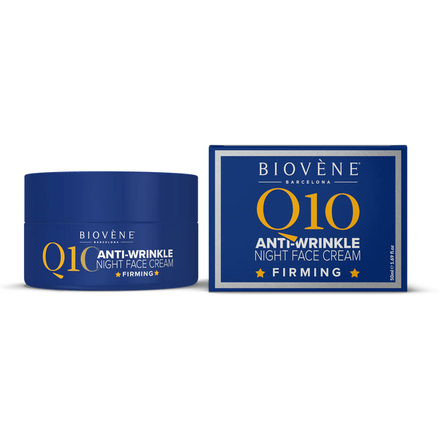 Нощен крем с Q10 за възстановяване и изглаждане - 50 мл  Biovène Barcelona - Nutra Best Bulgaria