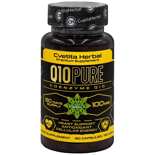 Q10 Pure 100 mg - 80 капсули  Cvetita Herbal - Nutra Best Bulgaria