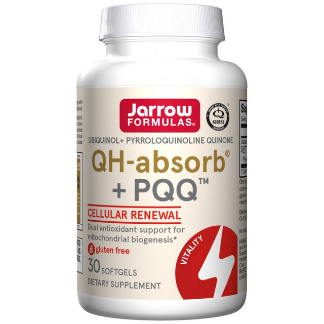 QH + PQQ (ubiquinol + pyrroloquinoline quinone) - 30 Гел капсули  Jarrow Formulas - Nutra Best Bulgaria