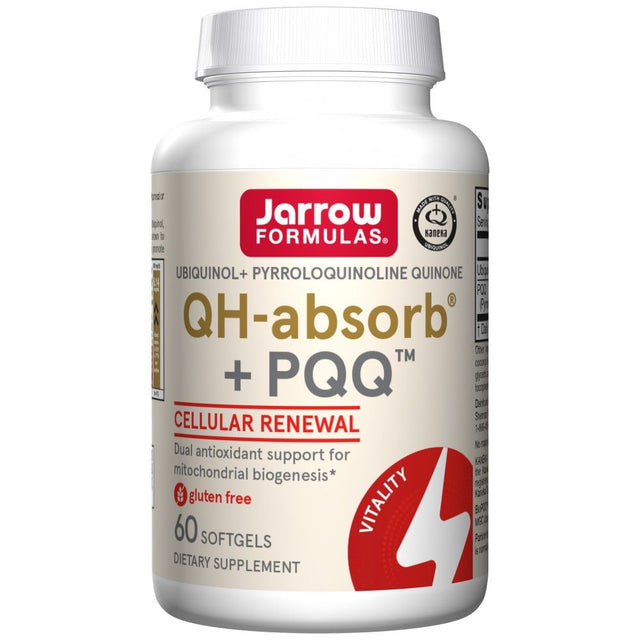 QH + PQQ (ubiquinol + pyrroloquinoline quinone) - 60 Гел капсули  Jarrow Formulas - Nutra Best Bulgaria