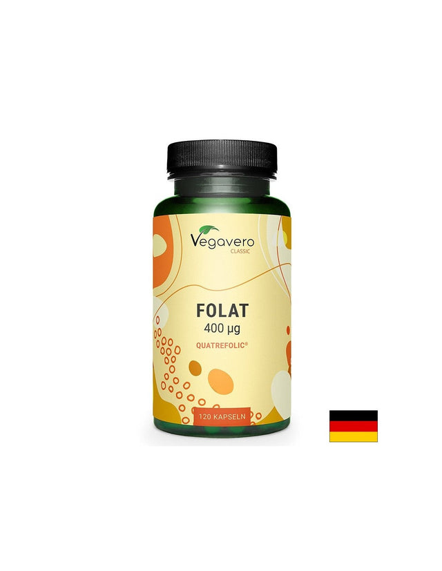 Фолиева киселина Quatrefolic (метил фолат), 120 капсули  Vegavero - Nutra Best Bulgaria