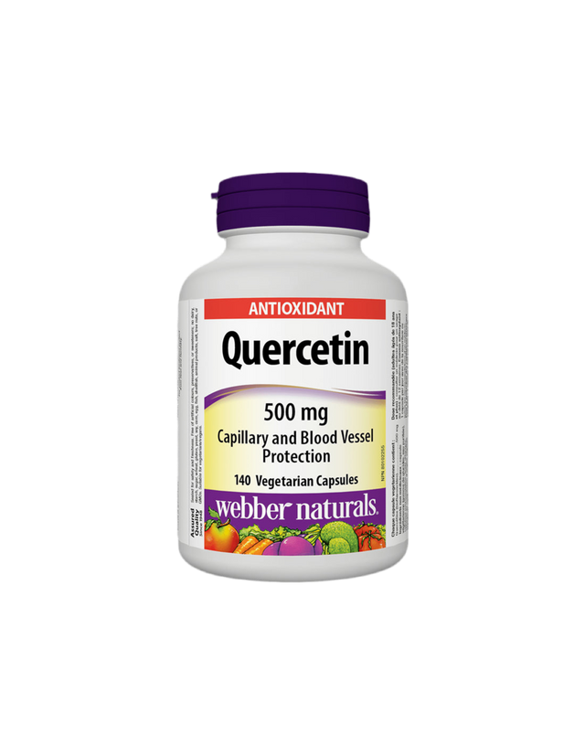 Quercetin / Кверцетин 500 mg, 140 капсули  Webber Naturals - Nutra Best Bulgaria