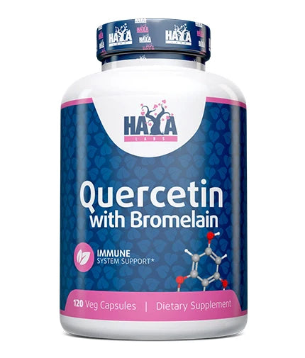 Quercetin with Bromelain / 120 Vcaps  Haya Labs - Nutra Best Bulgaria