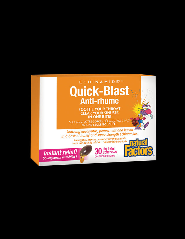 Quick-Blast Anti-rhume 85 mg - 30 Гел капсули  Natural Factors - Nutra Best Bulgaria