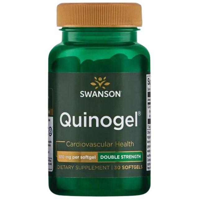 Quinogel 100 mg - Double Strength - 30 Гел капсули  Swanson - Nutra Best Bulgaria