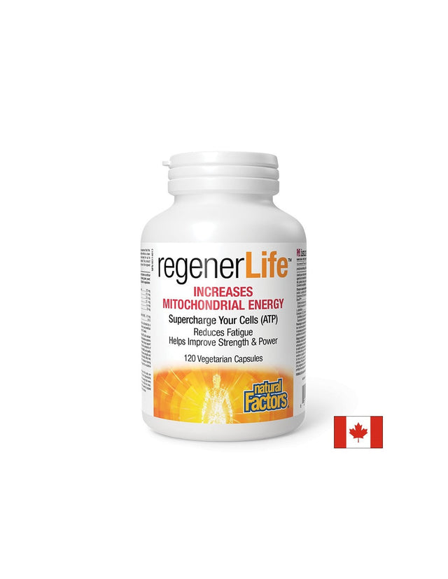 Rеgener Life™ Increases Mitochondrial Energy - 120 капсули  Natural Factors - Nutra Best Bulgaria