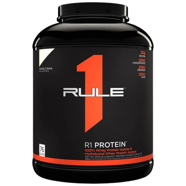R1 Protein | 100% Whey Isolate & Whey Hydrolysate - 2196-2280 грама  Rule1 - Nutra Best Bulgaria