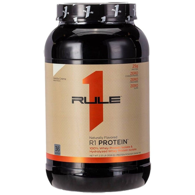 R1 Protein Naturally Flavored - 823-902 грама  Rule1 - Nutra Best Bulgaria