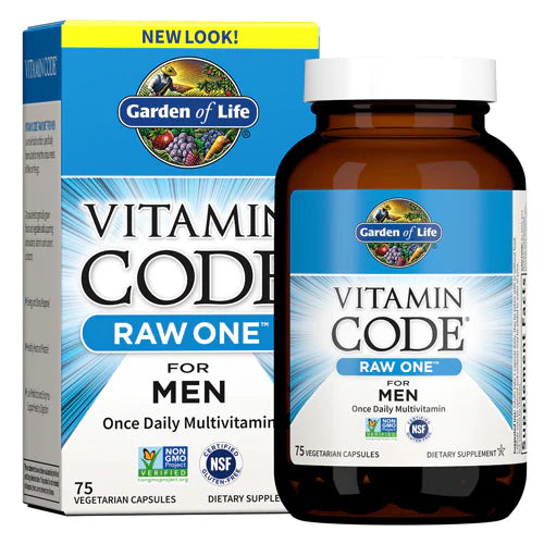 RAW One / Men - 75 капсули  Garden Of Life - Nutra Best Bulgaria