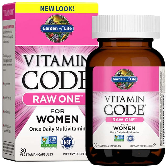RAW One / Women - 75 капсули  Garden Of Life - Nutra Best Bulgaria