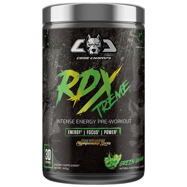 RDX Extreme | Intense Energy Pre-Workout - 441 грама  Core Champs by Kai Greene - Nutra Best Bulgaria
