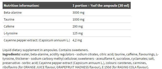 REDWEILER Shot - 20 x 60 мл  Olimp - Nutra Best Bulgaria