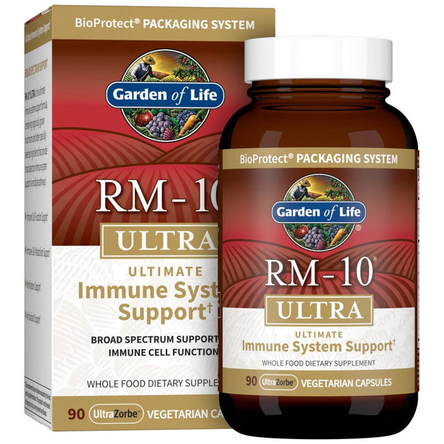 RM-10 Ultra | Immune System Support - 90 капсули  Garden Of Life - Nutra Best Bulgaria