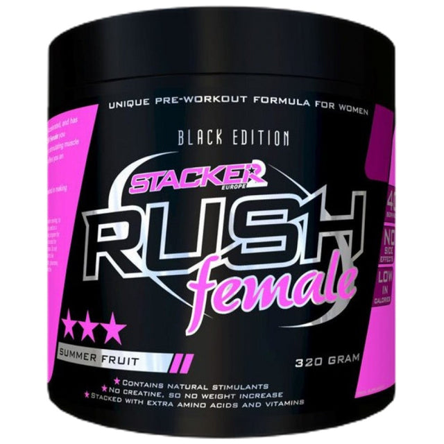 RUSH Female 320 грама  Stacker - Nutra Best Bulgaria