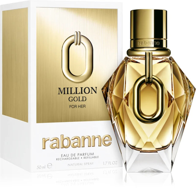 Rabanne Million Gold For Her Eau De Parfum Spray 50ml Refillable  PACO RABANNE - Nutra Best Bulgaria