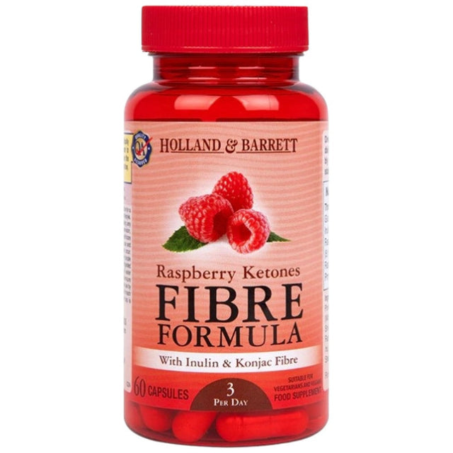 Raspberry Ketones | Fibre Formula - 60 капсули  Holland and Barrett - Nutra Best Bulgaria