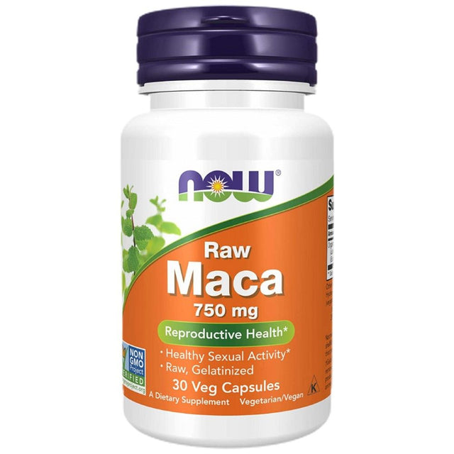 Raw MACA 6:1 Concentrate 750 mg - 30 капсули  NOW Foods - Nutra Best Bulgaria