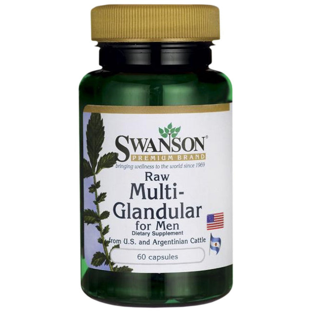 Raw Multi-Glandular For Men 450 mg 60 капсули  Swanson - Nutra Best Bulgaria