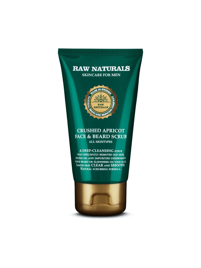 Raw Naturals, Apricot Face & Beard Scrub, Vegan, Exfoliating Scrub, 75 ml  Raw Naturals - Nutra Best Bulgaria