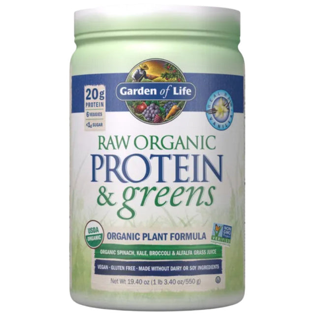 Raw Organic Protein & Greens - 550 грама  Garden Of Life - Nutra Best Bulgaria