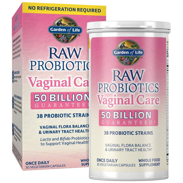 Raw Probiotics Vaginal Care - 30 капсули  Garden Of Life - Nutra Best Bulgaria