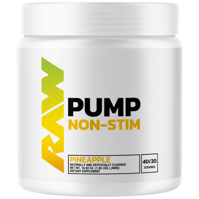 Raw Pump Non-Stim Pre-Workout | with Nitrosigine - 480 грама  RAW Nutrition - Nutra Best Bulgaria