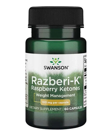 Razberi - K 100 mg | Raspberry Ketones - 60 капсули  Swanson - Nutra Best Bulgaria