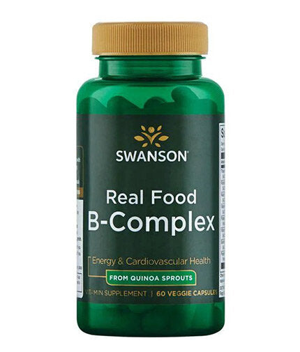 Real Food B-Complex From Quinoa Sprouts / 60 Vcaps - 0  Swanson - Nutra Best Bulgaria
