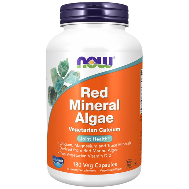 Red Mineral Algae - 180 капсули  NOW Foods - Nutra Best Bulgaria