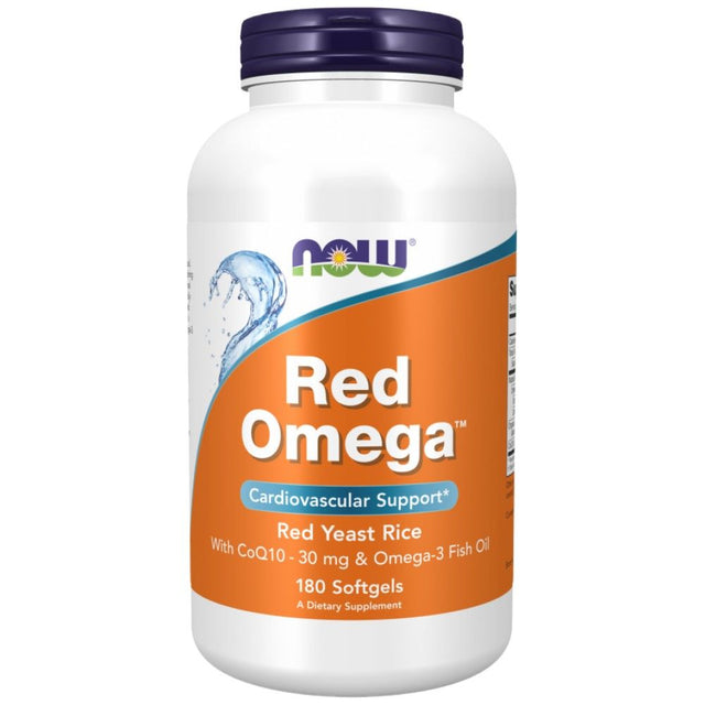 Red Omega™ | Red Yeast Rice - 180 Гел капсули  NOW Foods - Nutra Best Bulgaria
