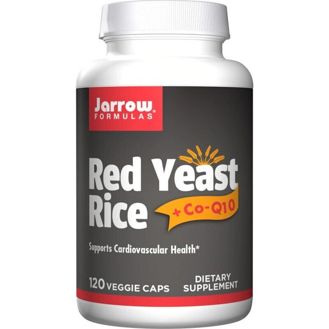Red Yeast Rice 1200mg + CoQ10 100mg - Мая от Червен Ориз + Коензим Q10 120 caps  Jarrow Formulas - Nutra Best Bulgaria