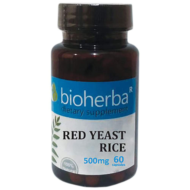Red Yeast Rice 500 mg - 60 капсули  Bioherba - Nutra Best Bulgaria