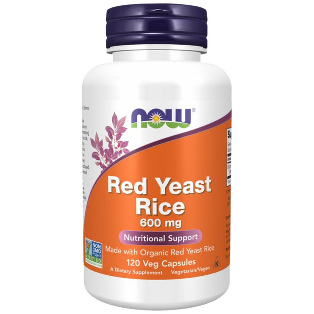 Red Yeast Rice 600 mg - 120 капсули  NOW Foods - Nutra Best Bulgaria